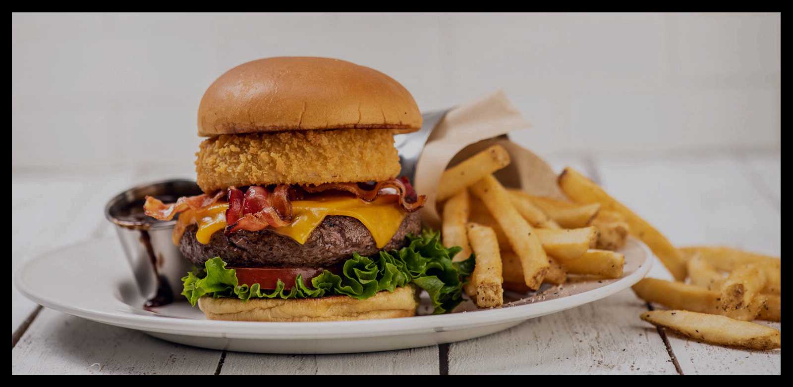 Legendary Burger and Fries at Hard Rock Cafe