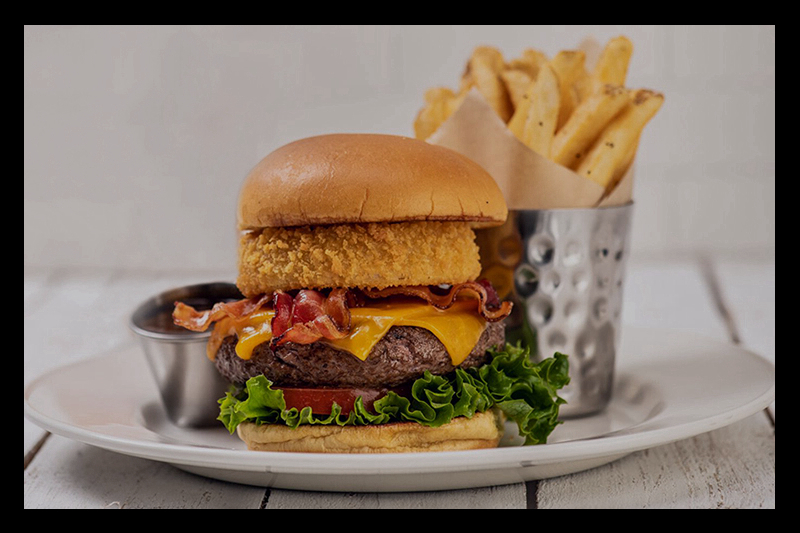 Legendary Burger and Fries at Hard Rock Cafe